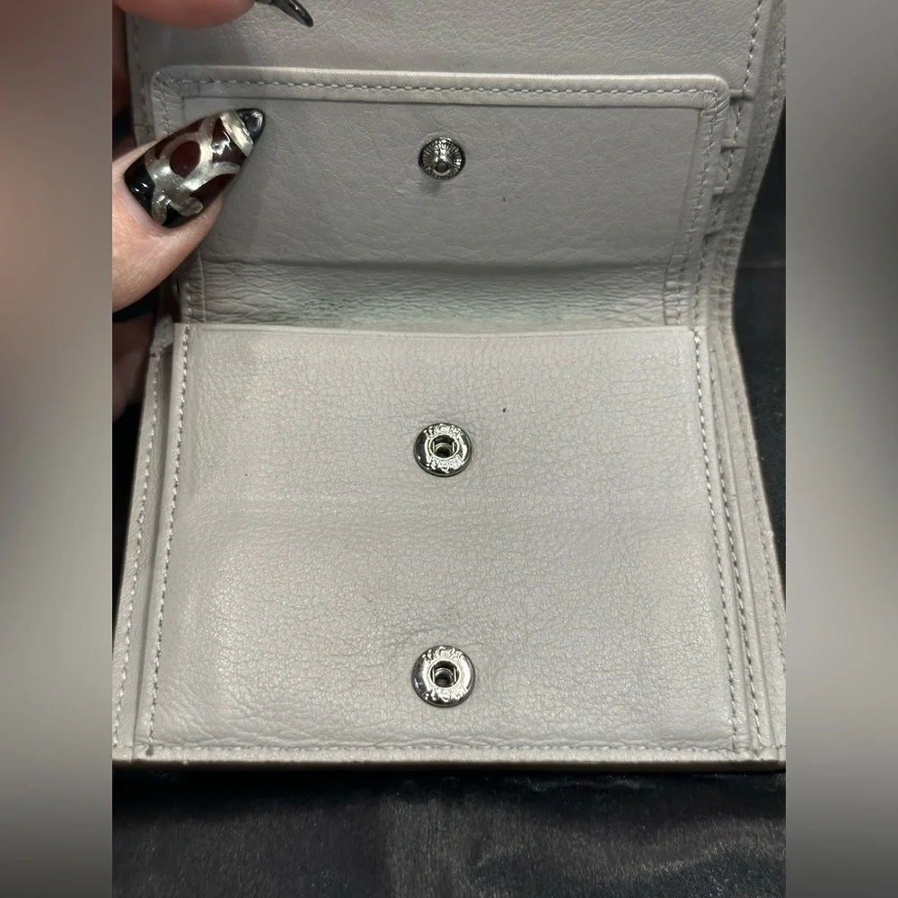 MCM Grey Bifold wallet with coin purse VISETOS ORIGINAL FLAP WALLET EUC​​